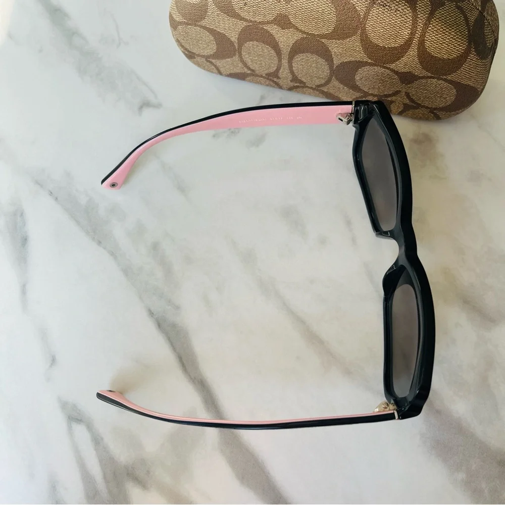 Coach Black Sunglasses with Signature Case